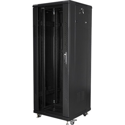 Lanberg Комуникационен шкаф Lanberg rack cabinet 19" free-standing 32U / 600x600 self-assembly flat pack, black (FF01-6632-12B)