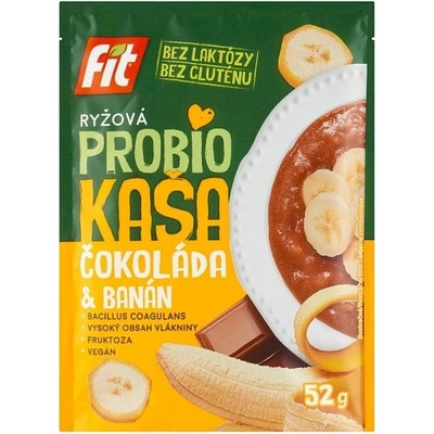 Fit Ryžová probio kaša čokoláda & banán 52 g