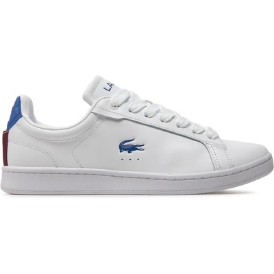 Lacoste Сникърси Lacoste Carnaby Pro Leather 747SMA0043 Wht/Blu 080 (Carnaby Pro Leather 747SMA0043)