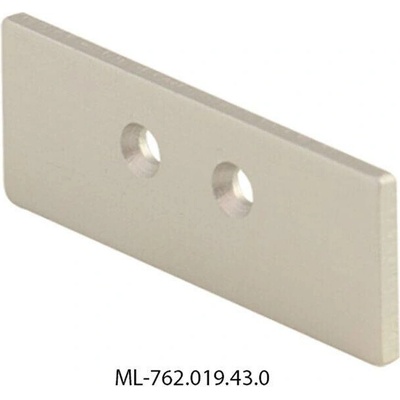 ML-762.019.43.0 Koncovka bez otvoru pro NS, stříbrná barva, 1 ks