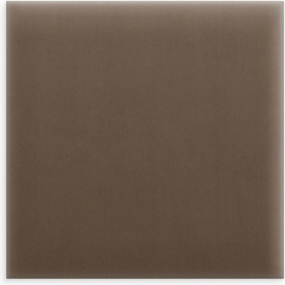 Nástěnný čalouněný panel Magic Velvet hnědý 50x50 cm čtvercový