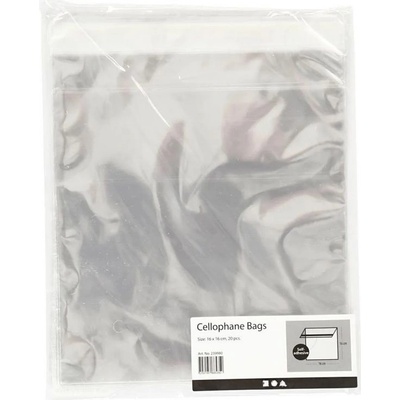 Creativ Company Celofánové obaly na obálky 16 × 16 cm (20 ks)
