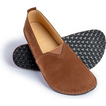 BotyLuks Barefoot mokasíny Fuego s gumičkou rezavé