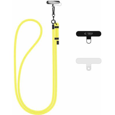 Klíčenka TECH-PROTECT C1S ROPE crossbody popruh neonově žlutý/černý