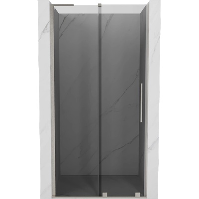 Mexen Velar L плъзгащи се душ врати 120 см, графит, четкан никел - 871-120-003-41-97 (871-120-003-41-97)
