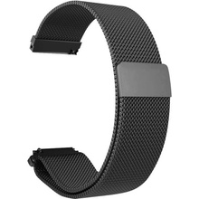 Univerzální náhradní řemínek kovový s magnetickým zapínáním, Milánský tah, 22mm, černý 100 DSG-01-00T black 22mm