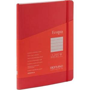 Fedrigoni Тетрадка Ecoqua , A5, картонена корица, със скрита спирала, 70 листа, малина (19042109)