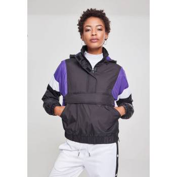 Urban Classics Дамско яке в черно и виолетово от Urban Classics Ladies 3-Tone Padded Pull Over UB-TB2445-01552 - Черен, размер S