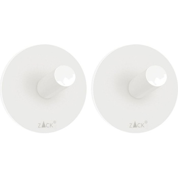 ZACK Закачалки Peco кръгли бели 2 бр (40127)