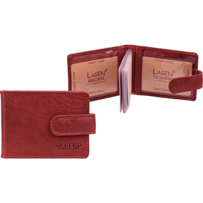 Lagen kožené pouzdro na karty a doklady 1485/T červené