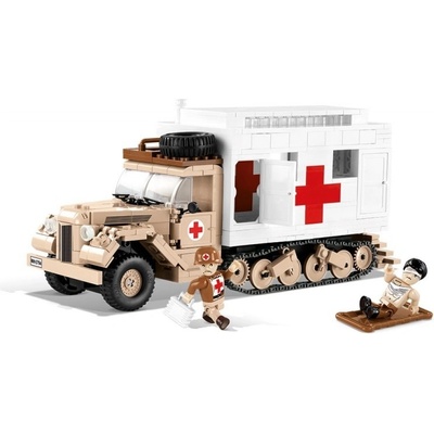 COBI 2518 WW II Kolopásové nákladní auto Ford V3000S Maultier Ambulance