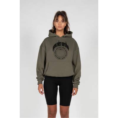 Mister Tee Овърсайз тениска Ladies Worldwide x Heavy Oversized Hoody olive LUB-MJG11717-00176 - Черен, размер