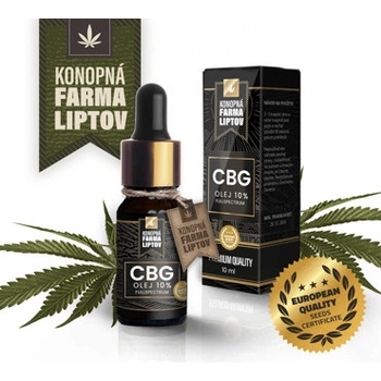 Konopná Farma Liptov CBG olej 10% Full Spektrum PREMIUM 10 ml