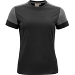 Printer prime t women / Дамска тениска от плътен памук - черна/антрацит (61403180705)