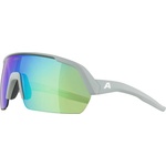 Alpina Очила за колоездене Alpina Turbo HR Mirror S2 w/ Fogstop Cycling glasses - Smoke / Grey Matt / Green Mirror - размер One Size (205-6955-0111)