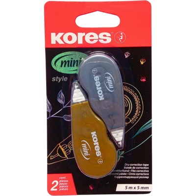 KORES Korekčná páska MINI Roller Metalic 5 mx 5 mm - balenie