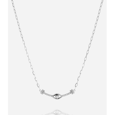 ZAG Bijoux Náhrdelník s príveskom v tvare oka SNS27598-00WHT