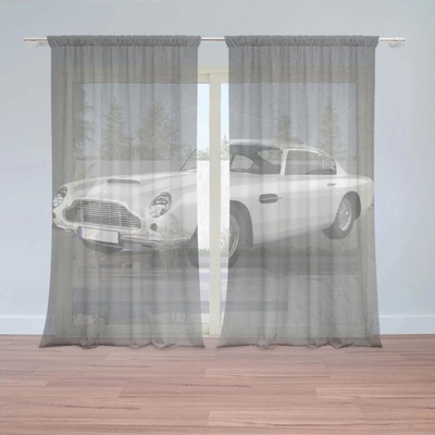 Sablio Záclony Aston Martin Tmavé pozadie: 2ks 150x250cm