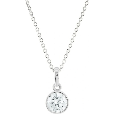 Gemmax Řetízek s minimalistickým přívěskem z bílého zlata GLSWB-13671-39271