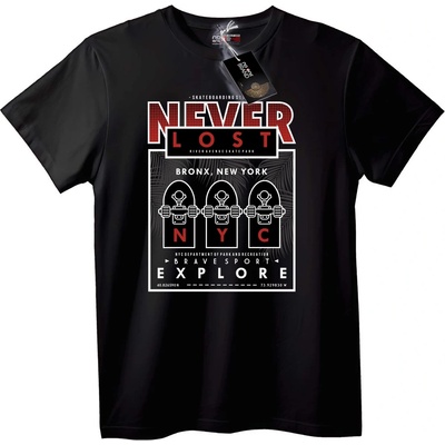 NOONEBRAND Тениска Никога Не Изгубен Bronx Скейт - 2XL, White