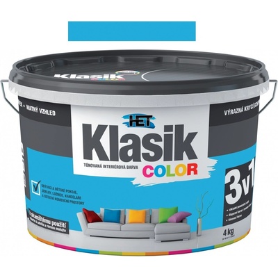 HET KLASIK COLOR 4 kg modrý tyrkysový