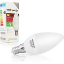 Whitenergy LED žárovka SMD2835 C37 E14 5W teplá bílá