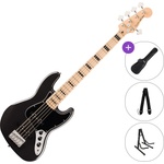 Squier Affinity Series Active Jazz Bass V MN Standard SET Black Metallic 5-струнна бас китара