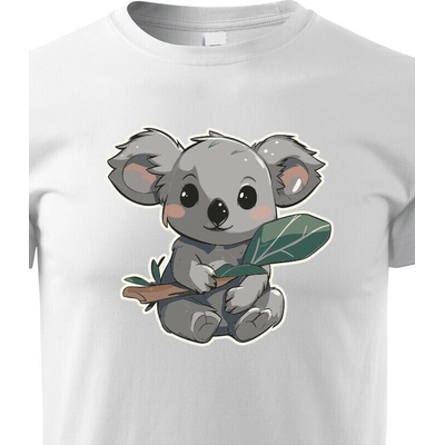 Dětské tričko Koala s listem Bílá Canvas Bezvatriko.cz 2133