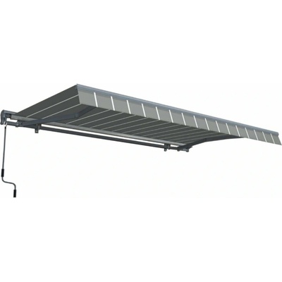 Gutroof Premium markíza 400x300 cm, sivá/biela 005332