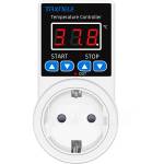 Taxnele Дигитален термостат за контакт с NTC сензор - 100-240V AC, -20°C до +120°C (6601)