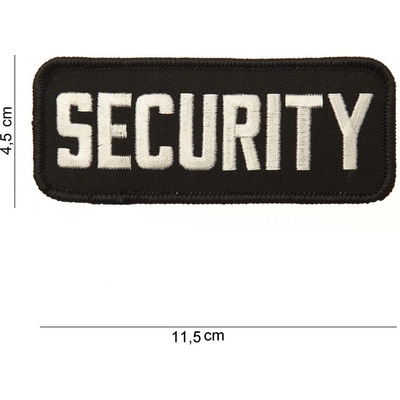 Nášivka Fostex Security 11,5 x 4,5 cm - čierna