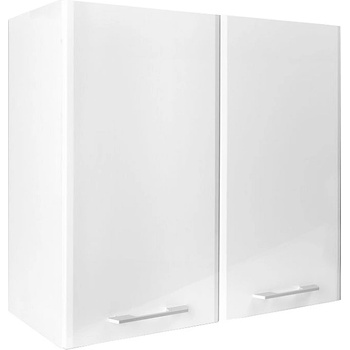 Matis Кухненски шкаф горен с две врати in mdf v80 бял гланц