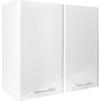 Matis Кухненски шкаф горен с две врати in mdf v80 бял гланц