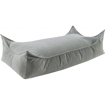 MeowBaby menčestrový sedací vak obdĺžnik sivá