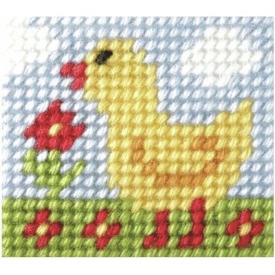 Kreativní sada na vyšívání Kuřátko 11x13cm