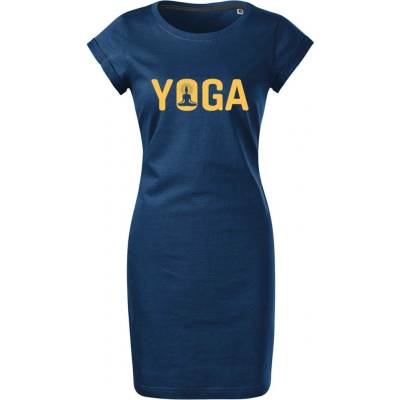 Dámské šaty Yoga půlnoční modrá