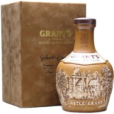 Grants Castle Grant Ceramic Decanter 21y 43% 0,75 l (kazeta)