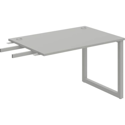 OFFICE PRO s.r.o. HOBIS prídavný stôl do uhla - US O 1200 RU, hĺbka 80 cm, šedá