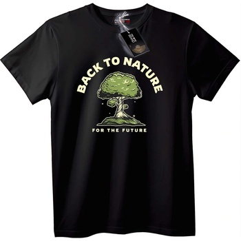 NOONEBRAND Тениска Обратно към природата - 2XL, Black