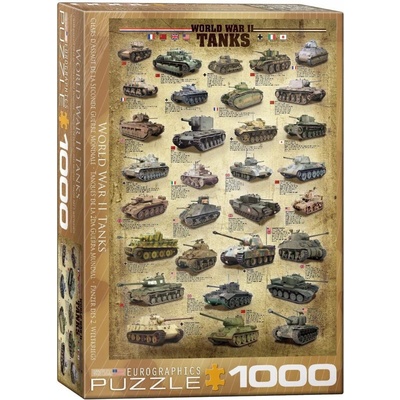 EuroGraphics Tanky 2. světové války 1000 dílků