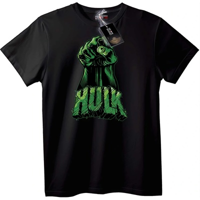 NOONEBRAND Тениска Hulk Юмрук на Силата - XL, Black