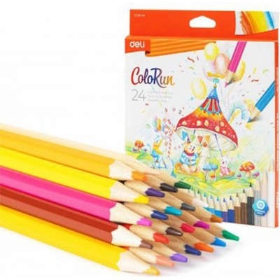 Deli Моливи цветни ColoRun Deli 24 цвята