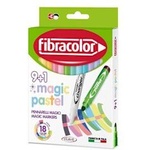 Fibracolor Флумастери Magic Pastel 9+1 цвята