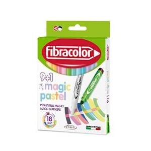 Fibracolor Флумастери Magic Pastel 9+1 цвята
