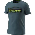 Dynafit Мъжка спортна тениска Dynafit Transalper Graphic S/S Tee Sport shirt - Cinder - размер M (216-8506-0212)