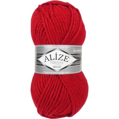 Alize Superlana Maxi 56 červená