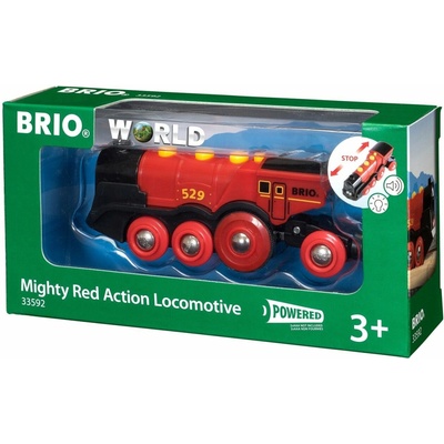 Brio World 33592 Mohutná červená akční lokomotiva