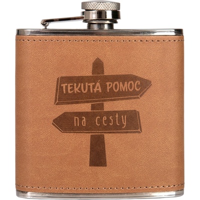 Placatka ALBI TEKUTÁ POMOC NA CESTY Hnědá,Stříbrná