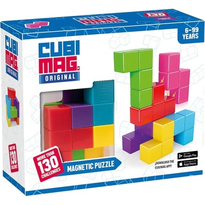 Cubimag Магнитен пъзел Cubimag Blue Rocket - Със 130 Предизвикателства (80864BG)