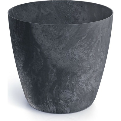PROSPERPLAST Květináč MATE BETON EFFECT antracit 23,8 cm